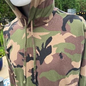 Polo Ralph Lauren Camo Classic Shirt Hoodie Men's Size: Large